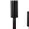 Black Aluminum Slim Candle Holder with Block Base Set